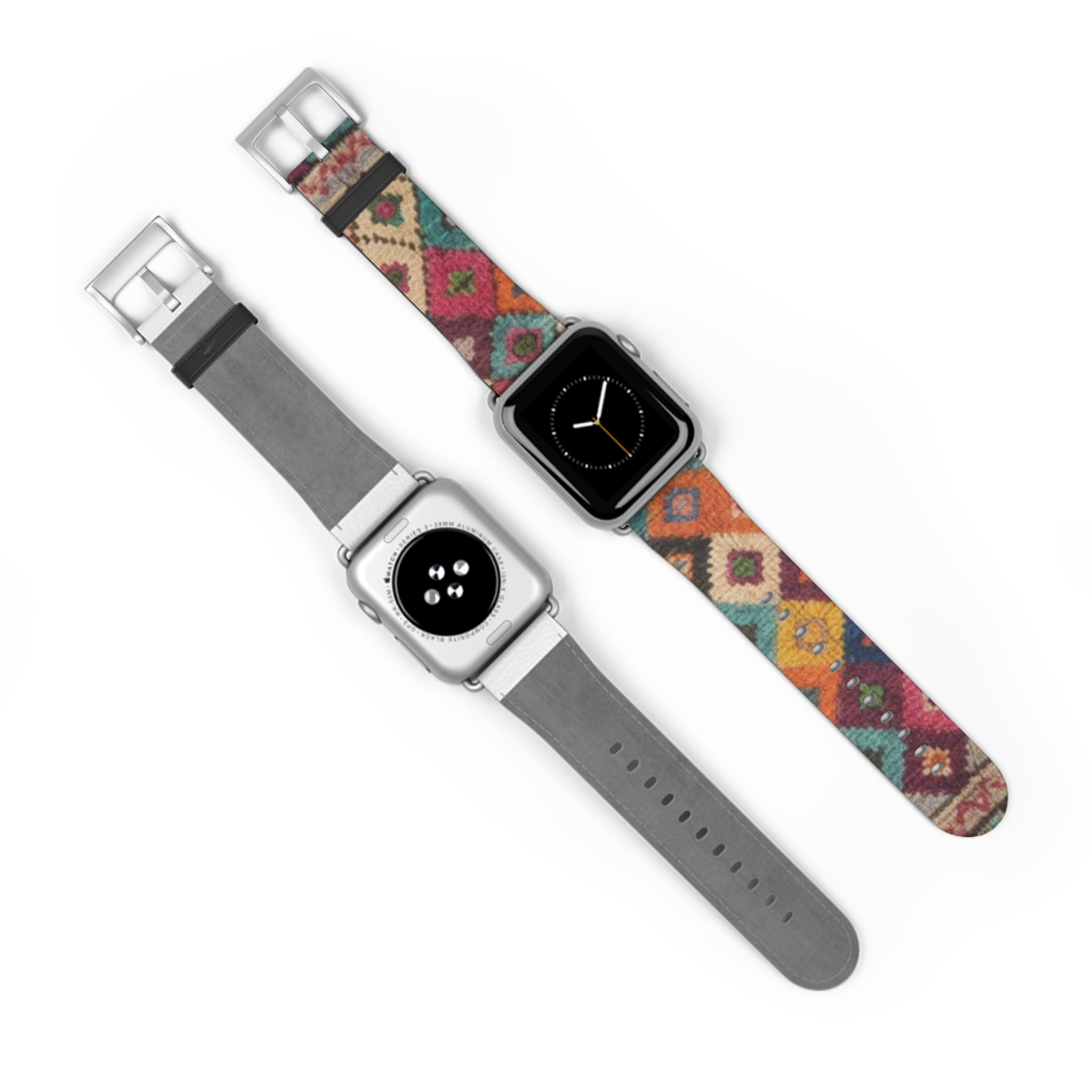 Bohemian Kilim Pattern Watch Band | Southwestern Geometric Apple Watch Strap