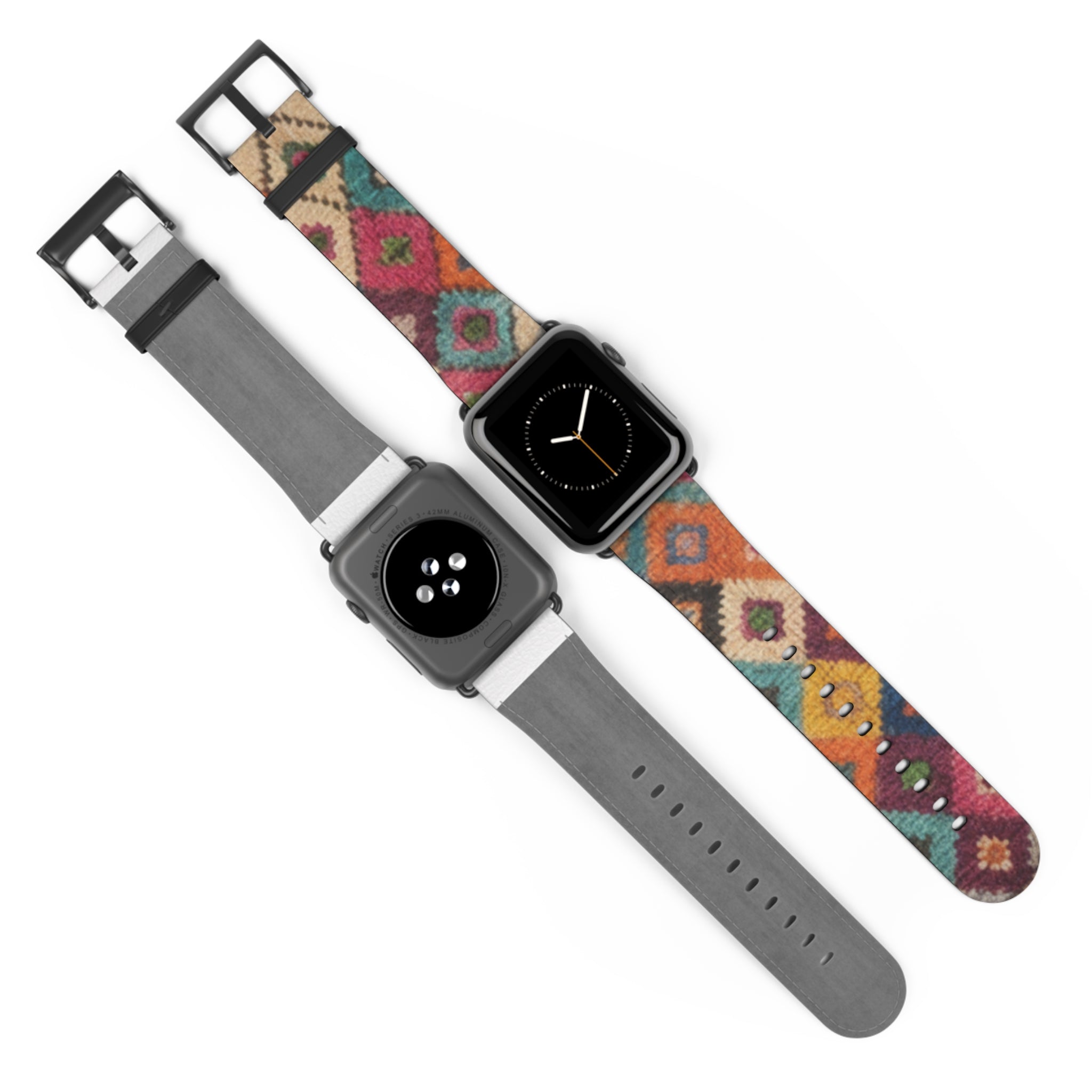 Bohemian Kilim Pattern Watch Band | Southwestern Geometric Apple Watch Strap