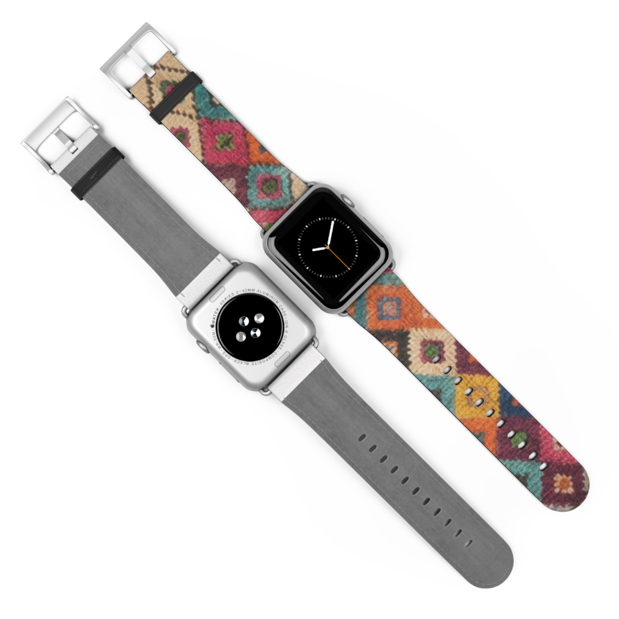 Bohemian Kilim Pattern Watch Band | Southwestern Geometric Apple Watch Strap