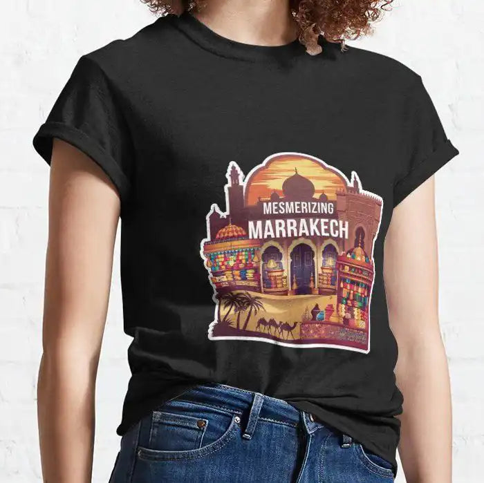 T-shirt - Souk Semmarine Marrakech - Manches courtes - Mixte
