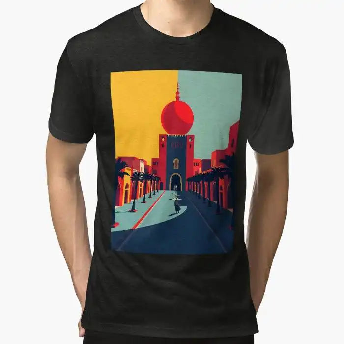 T-shirt Marrakech Pop Art - Manches Courtes